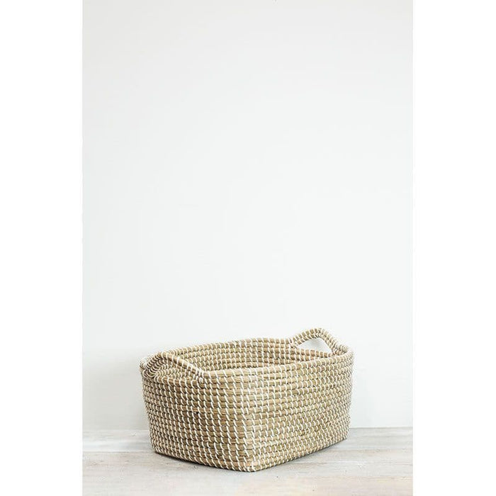 Lagra Seagrass Basket White Large