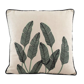 Palm Springs Cushion - Mint (feather filled)