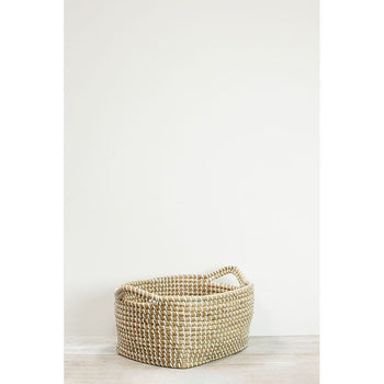 Ren Seagrass Basket White Small