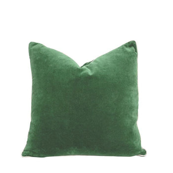 Unari Parrot Green Velvet Cushion (feather-filled) 50cmx50cm